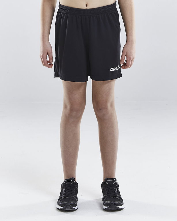 Craft Sporthose (Short) Squad Solid - ohne Innenshort, elastisches Material - schwarz Kinder